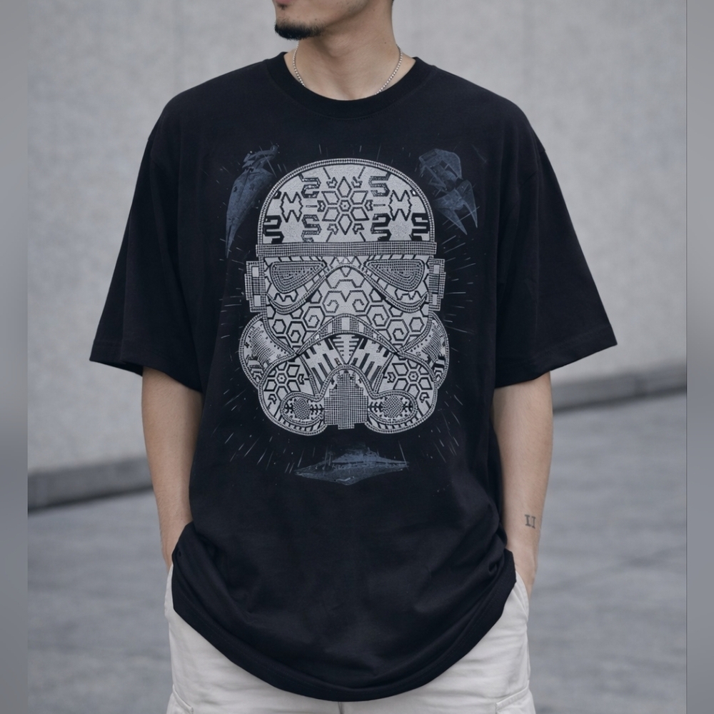 Pura Vida Stormtrooper Graphic Tee Black Size EG XL Star Wars Shirt Cotton